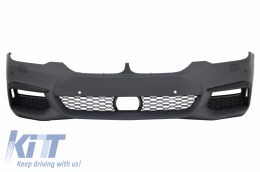 Kit für BMW G30 Limousine 17+ MTech Look Stoßstange Seitenschweller Zentral Gitter-image-6051359