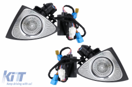 Kit griglie Ventilazione AC 7 colori LED Rotante Tweeter Copertina Altoparlante per Mercedes Classe S W222-image-6105212