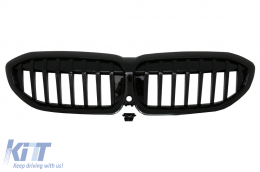 Kit Grille Embouts Silencieux Spoiler pour BMW G20 G21 M Look Noir Brillant-image-6078251