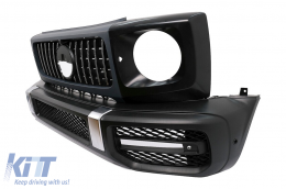 Kit paraurti per Mercedes Classe G W463 Facelift 18+ G63 Look Griglia Passaruota-image-6105014