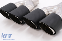 Kit per BMW F30 2011-2019 EVO II M3 CS Look Carbonio Scarico Silenziatore Punte-image-6059689