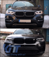 Kit pour BMW X6 F16 2015+ X6M Look M-Package Grilles Échappement Système Jupes--image-6009334