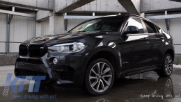 Kit pour BMW X6 F16 2015+ X6M Look M-Package Grilles Échappement Système Jupes--image-6009393