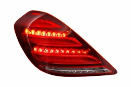 Kit pour MERCEDES W222 13-17 S63 Look Feux arrières Full LED Lumières dynamiques-image-6040270