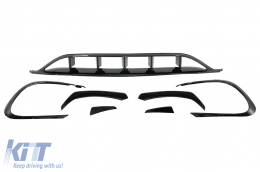 Kit Splitter Vent Lato Aero per Mercedes W117 Facelift 16-18 CLA 45 Look Canards-image-6056006