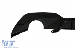 Kit Spoiler Griglia Scarico Diffusore per BMW 3 G20 G21 M Look Nero Lucido-image-6078275