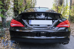 Kofferraum Booten Lid Spoiler für Mercedes CLA C117 W117 2013-2018 Glänzend schwarz-image-6082377