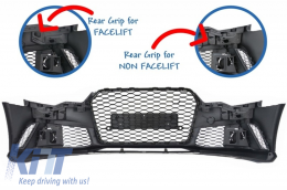 
Komplett első lökhárító és első spoiler AUDI A6 C7 4G (2011-2015) modellekhez, RS6 dizájn-image-6075857