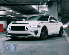 
Középső hűtőrács nappali menetfénnyel (DRL) Ford Mustang Mk6 VI hatodik generációs (2015-2017) modellekhez, RTR Design -image-6057553