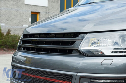 Középső hűtőrács VW T5.1 Facelift Transporter 10-15 modellekhez, fekete/króm-image-6050867