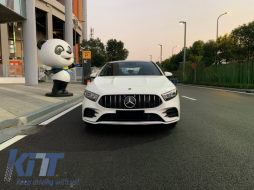 Középső rács Mercedes A-Class W177 Hatchback / V177 Sedan (04.2018-) Mesh GT-R Panamericana Design Fekete / Króm-image-6042693