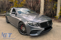 Középső rács Mercedes E-Class W213 S213 C238 (2016-Up) AMG GT-R Panamericana Design Fekete-image-6100143