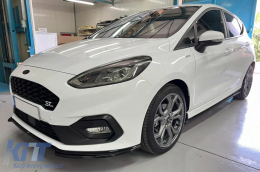 Küszöb spoiler hosszabbítások Ford Fiesta Mk8 ST / ST-Line (2017-2021) Zongora fekete-image-6094529