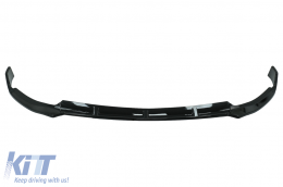 Labbro anteriore per Mercedes C W205 S205 A205 C205 Facelift 19+ Sport Line Nero lucido-image-6071264