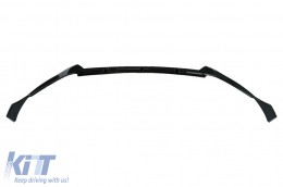 Labbro anteriore per Mercedes C W205 S205 A205 C205 Facelift 19+ Sport Line Nero lucido-image-6071267