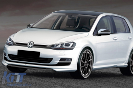 Labbro Estensione Spoiler per VW Golf 7 5G Pre-Facelift 13-17 Nero bianco-image-6072187