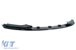 Labbro spoiler paraurti anteriore per BMW 4 F32 F33 F36 2013-03.2019 M Look Nero lucido-image-6047695