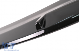 Labbro Spoiler paraurti anteriore per BMW Serie 5 G30 G31 2017-2019 M Look Nero lucido-image-6043496