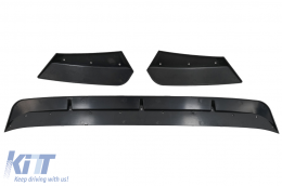 Labbro spoiler paraurti anteriore per BMW X3M G01 X4M G02 2018-2020 M Sport Nero lucido-image-6088347