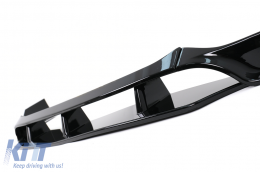 Labbro Spoiler Paraurti Anteriore per BMW X6 G06 X6M 2019+ Nero lucido-image-6083715