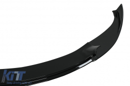 Labbro Spoiler per BMW 5 E60 E61 M5 OE paraurti 03-10 nero lucido-image-6083776