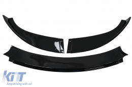 Labio Alerón para BMW 5 E60 E61 M5 OE parachoques 03-10 negro brillante-image-6083785