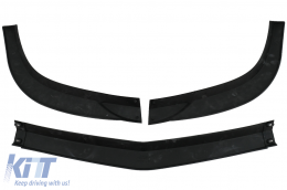 Labio parachoques para Mercedes Clase C W204 S204 C204 Sport Line 2011-2015 Negro brillante-image-6100635