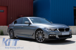 Labio Spoiler Y Difusor Y Faldas laterales Extensión para BMW 5 G30 G31 17-19 M Look-image-6045530