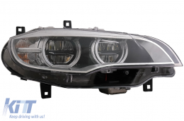 LED Фарове Ксенон Angel Eyes 3D Dual Halo Джанти подходящи за BMW X6 E71 (2008-2012)-image-6083040