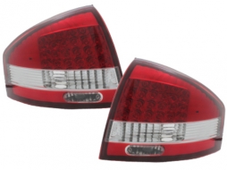 LED стопове подходящи за AUDI A6 97-04 _ червени/кристални-image-48484