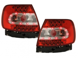 LED стопове подходящи за AUDI A4 B5 Lim. 95-99 / 99-01_ червено/кристал-image-60602