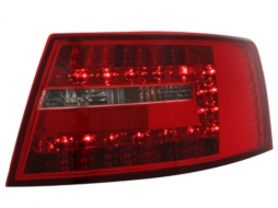 LED стопове подходящи за AUDI A6 4F Лимузина 04-08 _ червени/прозрачни-image-42294