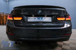 LED BAR Taillights suitable for BMW 3 Series F30 Pre LCI & LCI (2011-2019) Black Smoke with Dynamic Sequential Turning Light-image-6094309