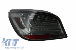 LED Bar Taillights suitable for BMW 5 Series E60 (2003-2007) Smoke-image-6033779