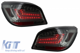 LED Bar Taillights suitable for BMW 5 Series E60 (2003-2007) Smoke-image-6033780