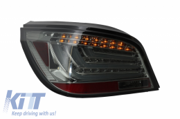 LED Bar Taillights suitable for BMW 5 Series E60 (2003-2007) Smoke-image-6033785