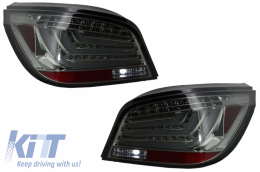 LED Bar Taillights suitable for BMW 5 Series E60 (2003-2007) Smoke-image-6033786