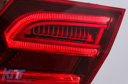 LED BAR Taillights suitable for Mercedes E-Class W212 Facelift (2013-2016) Dynamic Sequential Turning Light Red Clear-image-6090862