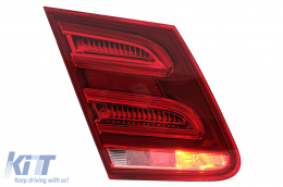 LED BAR Taillights suitable for Mercedes E-Class W212 Facelift (2013-2016) Dynamic Sequential Turning Light Red Clear-image-6090865