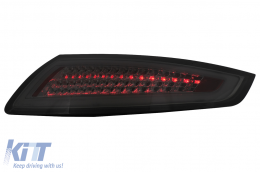 LED BAR Taillights suitable for Porsche 911 997 (2004-2009) Smoke with Dynamic Turning Signal-image-6099361