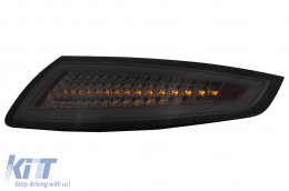 LED BAR Taillights suitable for Porsche 911 997 (2004-2009) Smoke with Dynamic Turning Signal-image-6099364