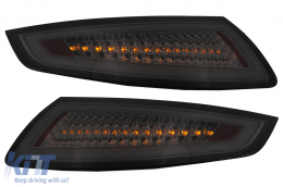 LED BAR Taillights suitable for Porsche 911 997 (2004-2009) Smoke with Dynamic Turning Signal-image-6099365