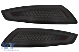 LED BAR Taillights suitable for Porsche 911 997 (2004-2009) Smoke with Dynamic Turning Signal-image-6099370