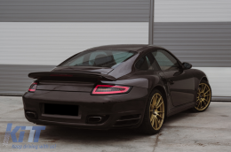 LED BAR Taillights suitable for Porsche 911 997 (2004-2009) Smoke with Dynamic Turning Signal-image-6099376