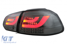 LED Bar Taillights suitable for VW Golf 6 VI (2008-2013) Smoke-image-6104850