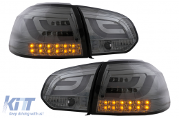 LED Bar Taillights suitable for VW Golf 6 VI (2008-2013) Smoke-image-6104854