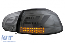 LED Bar Taillights suitable for VW Golf 6 VI (2008-2013) Smoke-image-6104855