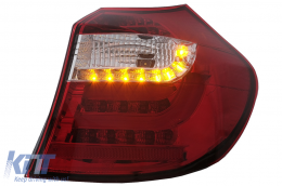 LED Barra luminosa Luci posteriori per BMW Serie 1 E81 E87 2004-08.2007 rosso chiaro-image-6088664