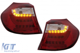 LED Barra luminosa Luci posteriori per BMW Serie 1 E81 E87 2004-08.2007 rosso chiaro-image-6088665