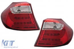 LED Barra luminosa Luci posteriori per BMW Serie 1 E81 E87 2004-08.2007 rosso chiaro-image-6088669